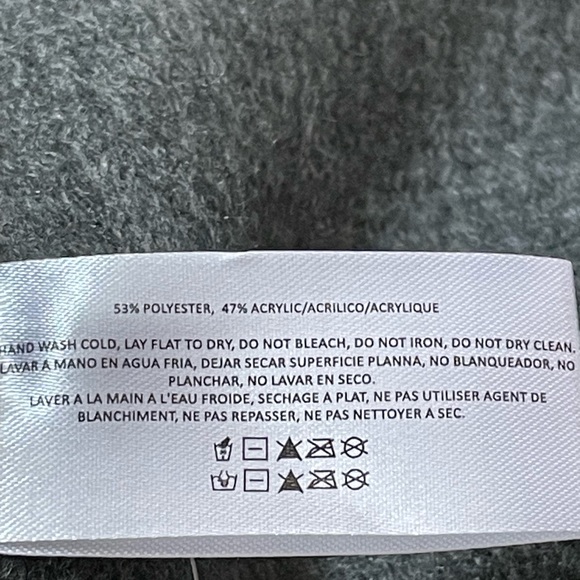 NWT Lucky Brand Charcoal Gray Brushed Knit Fringe Scarf - Picture 4 of 7